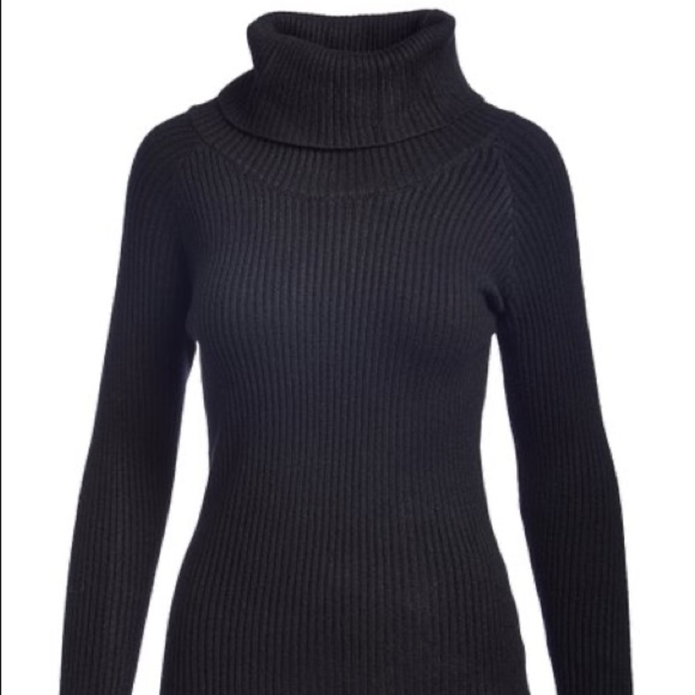 Black Long Sleeve Turtle Neck